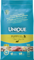 Unique Puppy Mini&Small Kuzu Etli Köpek Maması 3Kg