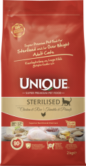 Unique Adult Sterilised Tavuk ve Pirinçli 10+2 Kg