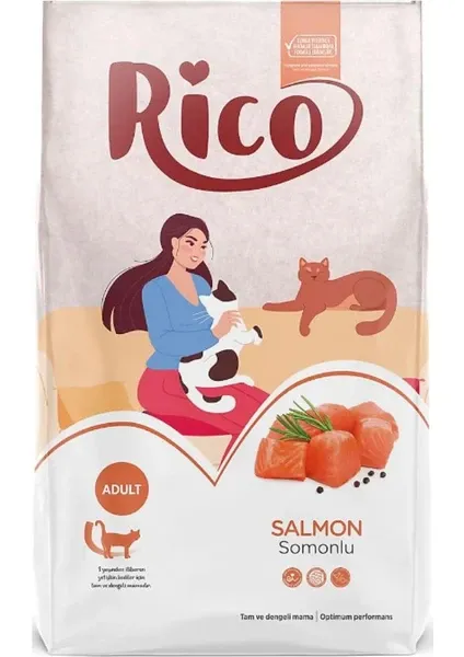 Rico Somonlu Yetişkin Kedi  Maması 15Kg