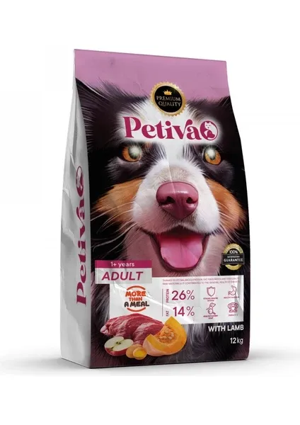 Petiva Yetişkin Köpek Kuzu Etli 12 kg