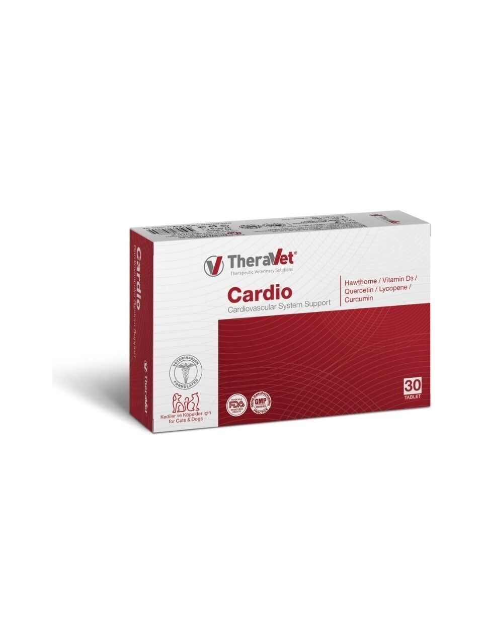 Theravet Cardio Kedi Köpek Kalpsağlığı Destekleyici Yenilebilir Tablet 30'lu