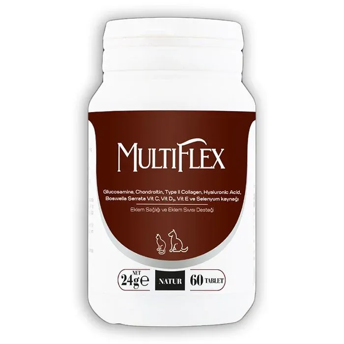 Natur Multiflex Kedi Köpek Eklem Destekleyici Vitamin Mineral 60 Tablet